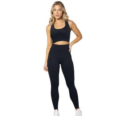 Imagem de Calça Legging Leg Trifil Sport Esportiva Modelo Sem Costura Com Secage