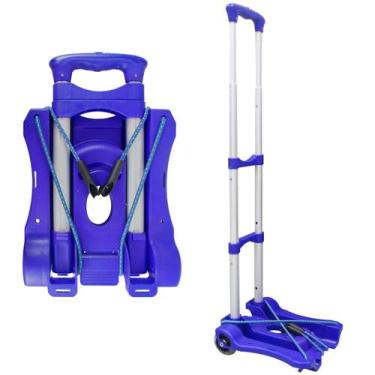 Imagem de Carrinho de mão dobrável e Dolly Sutekus Lightweight 50kg azul