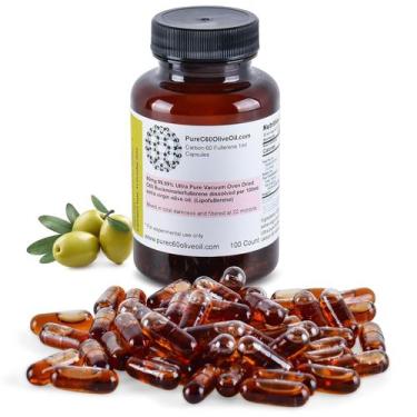 Imagem de Suplemento Azeite C60 Puro C60 Azeite Orgânico 100mL 80mg - PureC60Oli