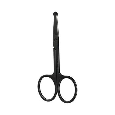 Imagem de Tesoura De Precisão Para Aparar Pelos Do Nariz Com Ponta Arredondada P