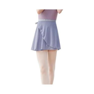 Imagem de Saia Tutu De Chiffon Para Dança, Mini Saia Curta Com Amarração Para Da
