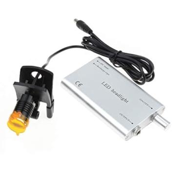 Imagem de Aries Outlets Rigoberto Farol 3W com filtro de clipe de plástico, farol para lupa binocular com bolsa (prata