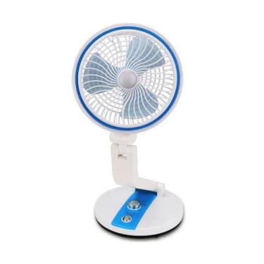 Imagem de Mini Luminária Abajur Led Ventilador Articulável Dobrável Rotação 360 
