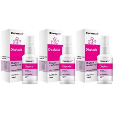 Imagem de 3 Displasia Trata Previne Displasia Coxofemoral Cães Gatos 30ml Homeop