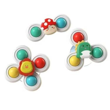 Imagem de 3 Peças Brinquedos para Bebe Gira Com Estimulo Sensorial Spinner
