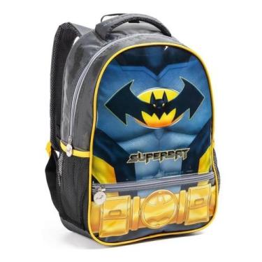 Imagem de Mochila Infantil Tipo Batman Masculina Costas Escolar Denlex