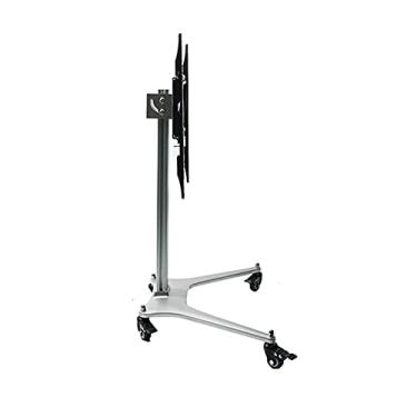 Imagem de Suporte para monitor de TV, suporte de TV de chão com suporte para TVs de 32 a 55 polegadas, altura ajustável, suporte de TV móvel, suporte de TV para telas de até 31,8 kg (Cor: Dourado)