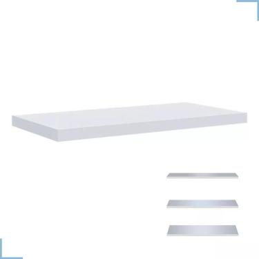 Imagem de Prateleira Mdf Madeira Estante de Parede 92x21 Branca - Original Color