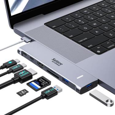Imagem de Adaptador USB C HDMI Hub Selore&S-Global para MacBook Pro/Air