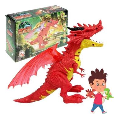 Imagem de Dragão Articulado Luminoso Presente Para Menino Chega Logo - Atena