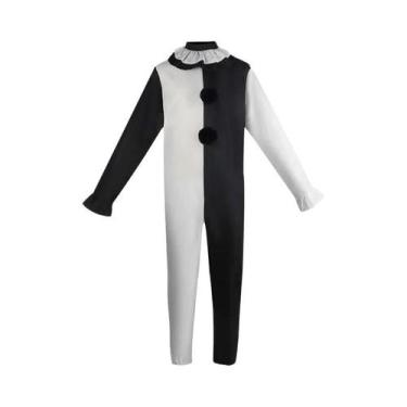 Imagem de Traje de Palhaço Assassino Preto e Branco - Cosplay para Festa (Femini