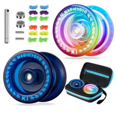 Imagem de Pacote de 2 Yoyo MAGICYOYO K1 para crianças com estojo de armazenament