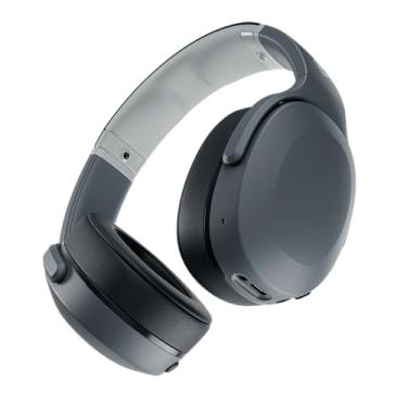Imagem de Fone de Ouvido Bluetooth Skullcandy Crusher Evo Over-Ear com Graves Sensoriais Ajustáveis, Áudio Personalizado, Fio Removível e 40 Horas de Bateria – Cinza