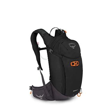Imagem de Osprey Siskin Mochila masculina de ciclismo 12L com reservatório hidráulica, preta, tamanho único