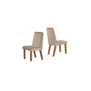 Imagem de Cadeiras para Mesa de Jantar Estofada - Riviera - LJ Móveis