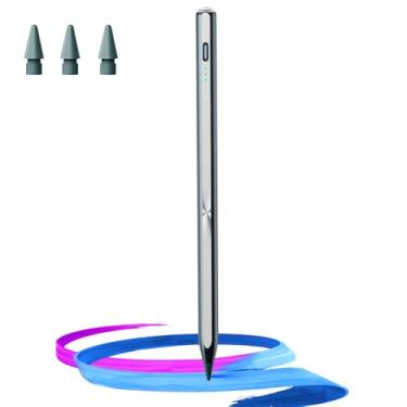 Imagem de Hastraith Caneta Stylus para iPad (2018-2025) - Carregamento rápido de 13 minutos com sensibilidade de inclinação e rejeição da palma da mão para iPad 11/10/9/8/7/6ª geração, Air 7/6/5/4/3/M3/M2, Pro