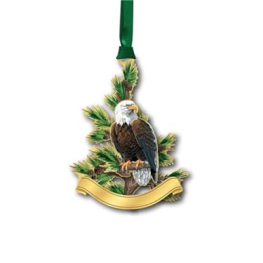 Imagem de Beacon Design Ornamento de águia careca empoleirado, 8 cm, multicolorido