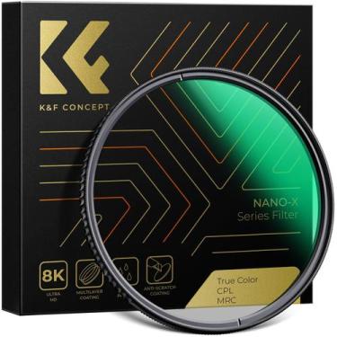 Imagem de Filtro de lente K&F Concept True Color Polarizer 37mm para câmera