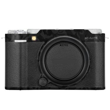 Imagem de X-M5 Adesivo para câmera antiarranhões Revestimento protetor de corpo película protetora para FujiFilm X-M5 XM5 (Shadow Camo Preto + Couro Preto)