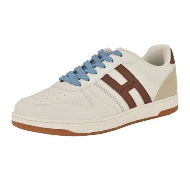 Imagem de Tommy Hilfiger Tênis masculino Tilyas, Creme/Conhaque Multi 150, 38