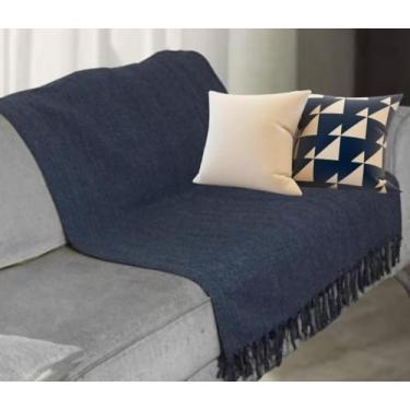 Imagem de Manta Para Sofá Grande Casal 1,80x2,40m Capa Protetora Decorativa para poltrona ou retrátil (Cinza Chumbo)