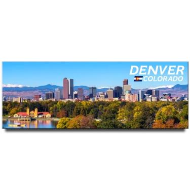 Imagem de Denver Colorado Panoramic Fridge Magnet Travel Souvenir The Mile High City