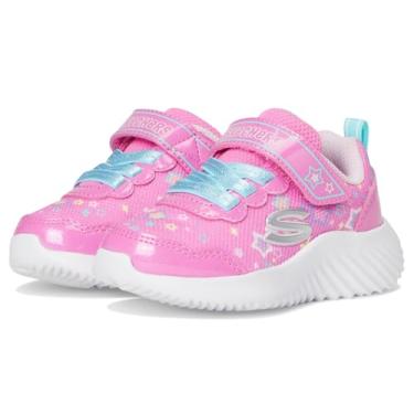 Imagem de Skechers Tênis feminino Bounder, Rosa/Multi, 9 Toddler