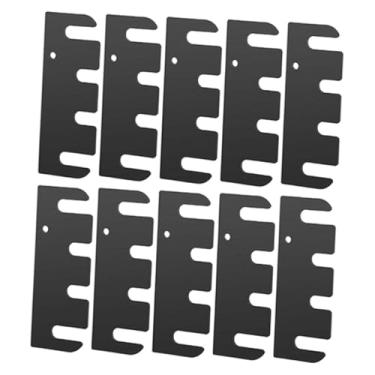 Imagem de Generic 10 peças de calços para dobradiças de porta, junta de substituição de ferragens, kit de reparo resistente e fácil de instalar, espaçador de dobradiça