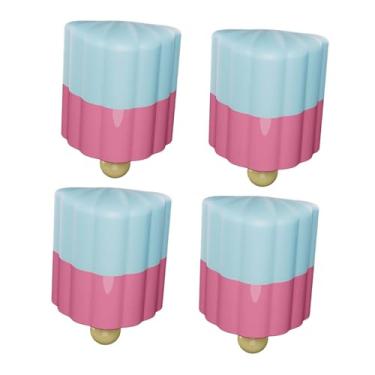 Imagem de Ｂｅｓｇａ 4 peças de clipes para suporte de toalha de mesa, protetores de canto, proteção, fixação, grampos leves para toalha de mesa para restaurante, mesa de, Azul