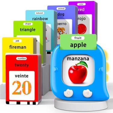 Imagem de Talking Flash Cards Kidzdo 520 Bilíngue Espanhol Inglês - Kidz do