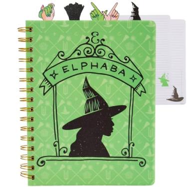 Imagem de Wicked Tab Journal Notebook, Spiral Bound, 96 Lined Pages, 8 x 7 inches, Elphaba