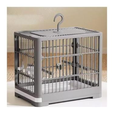 Imagem de Gaiola de pássaro, gaiola de pássaro, papagaio, casa, grande, reprodução, portátil, especial, ninho de pássaro (cinza)