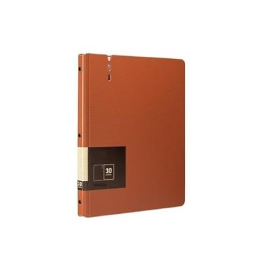 Imagem de Pasta de documentos A4 com inserções transparentes, multiuso espesso, armazenamento de arquivos, material de escritório, suporte de documentos (laranja)