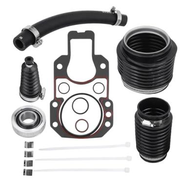 Imagem de TXRXIZ 803097T1 Kit de fole de serviço de popa compatível com MerCruiser Alpha One Gen II Stern Drives com junta em U/Exhaut/Shift Rolamento Gimbal Fole, para Sierra 18-8213 18-2601-1