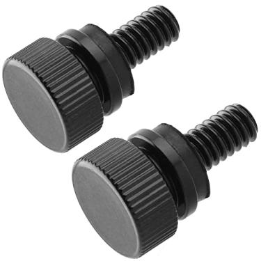 Imagem de Parafuso de montagem traseira de aço inoxidável para Harley Davidson 1996-2020, preto, 2 peças