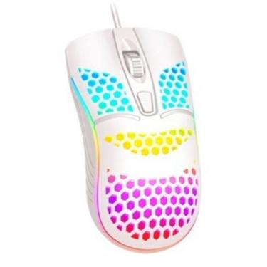 Imagem de Mouse Óptico Com Fio Usb RGB Rosa Para Computador Notebook - keedi, Br