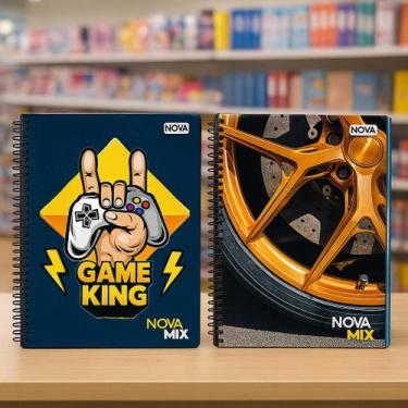 Imagem de Caderno 10 Matérias 160 Folhas Masculino Sortido - nova