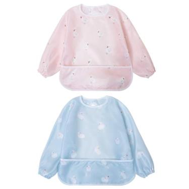 Imagem de Baberos Little Dimsum para Bebé 2-Pack, Impermeables, de Manga Larga