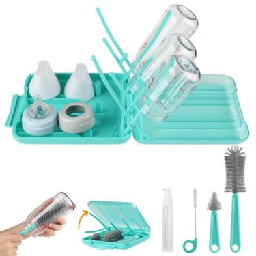 Imagem de Conjunto de escovas para mamadeiras YomauiYee Kit portátil 6 em 1