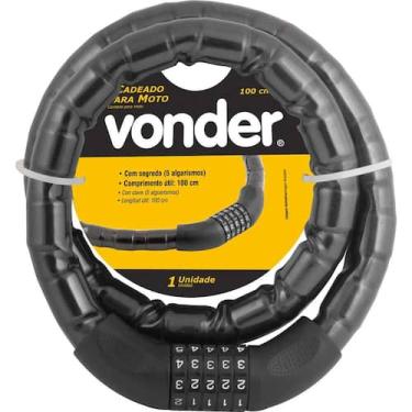 Imagem de Cadeado Para Moto 100 Cm Com Segredo Vonder