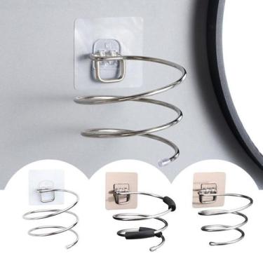 Imagem de Suporte De Secador De Cabelo De Aço Inoxidável Acessórios Banheiro Mul