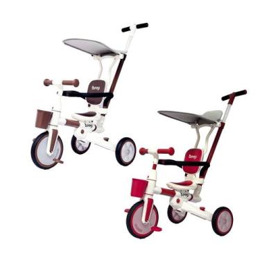 Imagem de Triciclo Bicicleta Equilíbrio Sem Pedal 4 em1 Beep Maxi Toys -, Vermel
