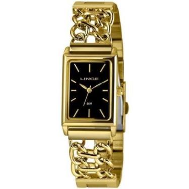 Imagem de Relógio Feminino Chain Lince Dourado LQG4798L23 P1KX-Feminino