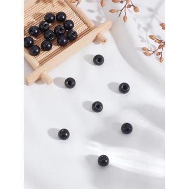 Imagem de 20 peças de pingentes de ferro pretos, tampas de rosca decorativas redondas achados de joias, pingentes, decoração para costura, artesanato, colares, pulseiras, fabricação de joias, 9 x 8 mm, orifício