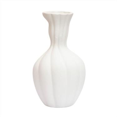 Imagem de Vaso Jardineira Decorativo Ceramica Abstrato 30Cm Vaso Luxo Plantas Artificiais