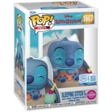 Imagem de Pop Sleeping Stitch in Box Flocado Funko Original 1607 (com proteção plástica)