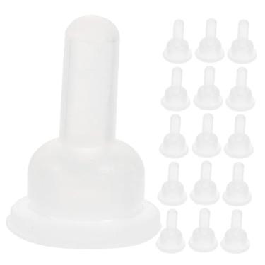 Imagem de TOYANDONA 50 mamadeiras para animais de estimação, chupetas, mamadeiras, mamilos de silicone, bicos de substituição para coelhos, chinchilas, filhotes, fácil limpeza, alimentação versátil