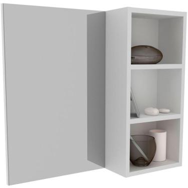 Imagem de Espelheira Para Banheiro 60 Cm 3 Nichos Valente Branco