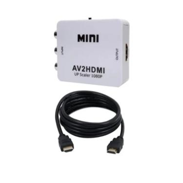 Imagem de Mini Conversor Adaptador Rca Áudio E Vídeo Para Hdmi