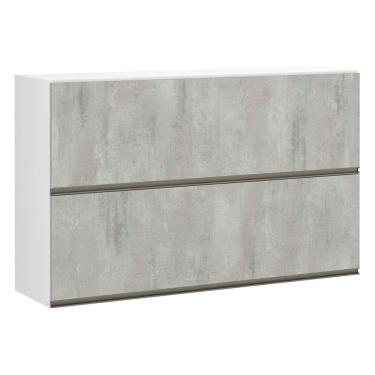 Imagem de Armário Basculante Duplo 120cm 2 Portas Branco Polar